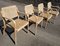 Chaises en Cannage, 1960s, Set de 4 2