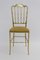 Italienischer Chiavari Stuhl aus Messing, 1950er 2