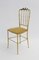 Italienischer Chiavari Stuhl aus Messing, 1950er 1