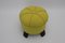 Art Deco Lemon Yellow Pouf, 1930s 2