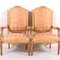 Fauteuils Dorés Gustaviens Antiques, Set de 2 5