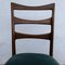 Sculptural Walnut & Emerald Velvet Dining Chairs by Paolo Buffa, 1948, Set of 4, Image 19