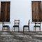 Sculptural Walnut & Emerald Velvet Dining Chairs by Paolo Buffa, 1948, Set of 4, Image 2