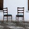 Sculptural Walnut & Emerald Velvet Dining Chairs by Paolo Buffa, 1948, Set of 4, Image 11