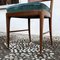 Sculptural Walnut & Emerald Velvet Dining Chairs by Paolo Buffa, 1948, Set of 4, Image 24