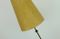 Vintage Fiberglass & Brass Floor Lamp, 1950s, Image 9