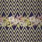 Flowers and Chevron Pattern 2 Fabric Wall Covering by Chiara Mennini for Midsummer-Milano 1