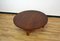 Large Round Mid-Century Italian Teak Coffee Table, 1950s 3