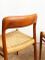 Mid-Century Danish Model 75 Dining Chairs by Niels O. Møller for J.L. Møllers, 1960s, Set of 2, Image 14