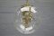 Brass & Glass Globe Chandelier from Doria, 1970s, Image 1