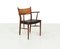 Woven Cane & Teak Dining Chairs, 1960s, Set of 4 1