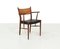 Woven Cane & Teak Dining Chairs, 1960s, Set of 4, Image 1