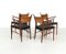 Woven Cane & Teak Dining Chairs, 1960s, Set of 4 5