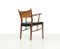 Woven Cane & Teak Dining Chairs, 1960s, Set of 4, Image 9