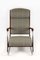 Vintage Bauhaus Cantilever Armchair in Checkered Grey Fabric, 1940s 10