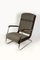 Vintage Bauhaus Cantilever Armchair in Checkered Grey Fabric, 1940s, Image 2