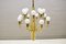 Large Mid-Century German Sputnik Brass Chandelier from WKR Leuchten, 1970s, Image 4