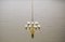 Large Mid-Century German Sputnik Brass Chandelier from WKR Leuchten, 1970s 1