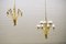 Large Mid-Century German Sputnik Brass Chandelier from WKR Leuchten, 1970s 6