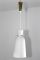 Lámpara colgante de vidrio opalino de Rupert Nikoll, años 50, Imagen 6
