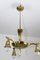 Brass Chandelier in the Style of Dagobert Peche, 1910s 1