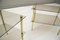 Smoked Glass & Brass Side Tables, 1970s, Set of 2 6