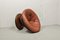 Mid-Century Scandinavian Red Leather Ball Swivel Chair, 1960s, Image 7