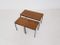 Teak and Metal Nesting Tables, 1960s 5