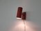 Red Minimal Wall Light or Sconce by J. J. M. Hoogervorst for Anvia, 1950s 4