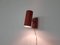 Rote minimalistische Wandlampe oder Wandleuchte von JJM Hoogervorst für Anvia, 1950er 4
