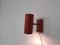 Red Minimal Wall Light or Sconce by J. J. M. Hoogervorst for Anvia, 1950s 2