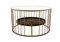 Round Cage Coffee Table by Niccolo De Ruvo for Brass Brothers, Image 1
