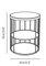 Round Tall Cage Coffee Table by Niccolo De Ruvo for Brass Brothers, Image 3