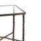 Small Square Rosehip Stalks Side Table from Brass Brothers 3