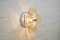 Space Age Amber Glass & Chrome Wall or Ceiling Lamps, 1960s, Set of 2, Image 3