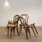 No. 18 Bentwood & Rattan Chairs, 1970s, Set of 4, Image 5