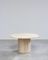 Round Modernist Travertine Dining Table, 1970s 9