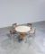 Round Modernist Travertine Dining Table, 1970s, Image 5