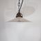 Lámpara de techo vintage de vidrio blanco, Imagen 4