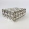 Diamond Point Silver Plated Metal Box by Francoise Sée, 1970s 4
