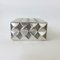 Diamond Point Silver Plated Metal Box by Francoise Sée, 1970s 1