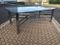 Large Vintage Chromed Coffee Table with Smoked Glass Top 1