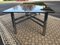 Large Vintage Chromed Coffee Table with Smoked Glass Top 3