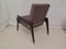 Mid-Century Italian Wood, Fabric, & Brass Lounge Chairs, 1950s, Set of 2, Image 4