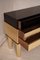 Black Shellac & Brass Chest of Drawers, 1970s, Image 3
