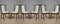 Italian Mahogany and Leather Chairs, 1950s, Set of 6, Image 2