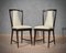 Italienische Stühle aus Mahagoni & Leder, 1950er, 6er Set 1