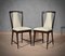 Italian Mahogany and Leather Chairs, 1950s, Set of 6 12