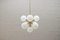 Orbit or Ceiling Lamp with 9 Opaline Glasses, 1960s, Image 1