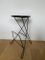 Red Tripod Side Table with Newspaper Rack, 1950s 4
